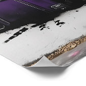 Graffiti koffers en boomklokken – Urban Art Poster (Hoek)