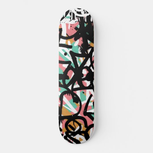 Graffiti-krabbels Persoonlijk Skateboard (Voorkant)