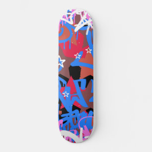 Graffiti krabbels persoonlijk skateboard
