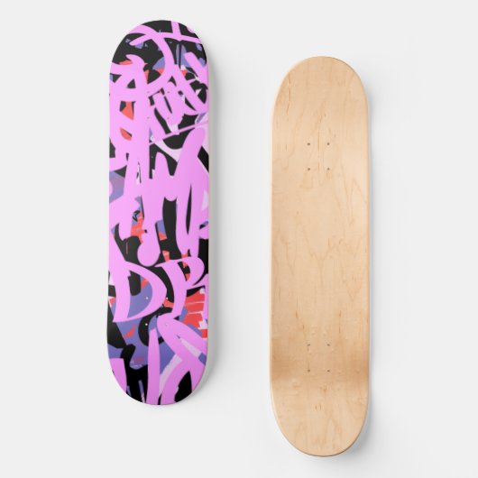 Graffiti-krabbels Persoonlijk Skateboard (Voorkant)