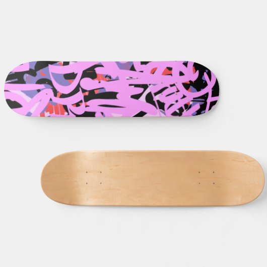 Graffiti-krabbels Persoonlijk Skateboard (Horizontaal)