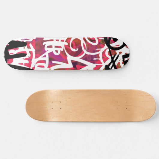 Graffiti-krabbels Persoonlijk Skateboard (Horizontaal)