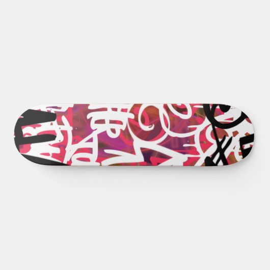 Graffiti-krabbels Persoonlijk Skateboard (Horizontaal)