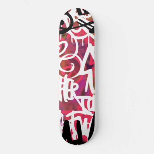 Graffiti-krabbels Persoonlijk Skateboard (Voorkant)