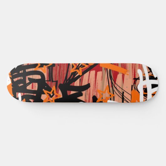 Graffiti-krabbels Persoonlijk Skateboard (Horizontaal)