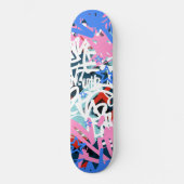 Graffiti-krabbels Persoonlijk Skateboard (Voorkant)
