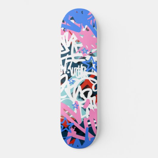 Graffiti-krabbels Persoonlijk Skateboard (Voorkant)