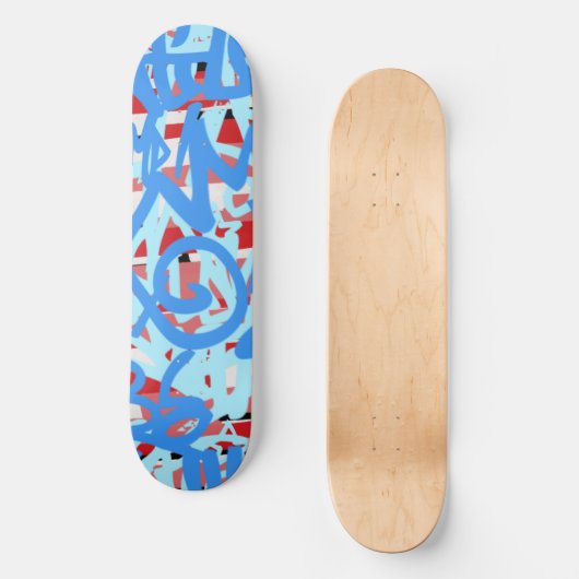 Graffiti-krabbels Persoonlijk Skateboard (Voorkant)