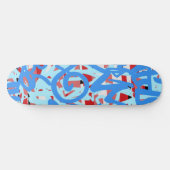 Graffiti-krabbels Persoonlijk Skateboard (Horizontaal)
