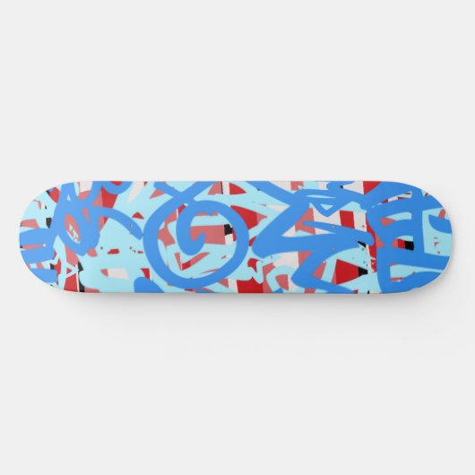 Graffiti-krabbels Persoonlijk Skateboard (Horizontaal)