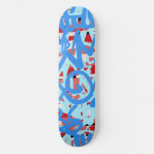 Graffiti-krabbels Persoonlijk Skateboard (Voorkant)