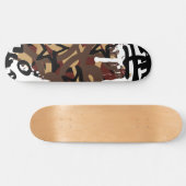 Graffiti-krabbels Persoonlijk Skateboard (Horizontaal)