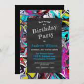 Graffiti-krijtplank Kaart (Voorkant / Achterkant)