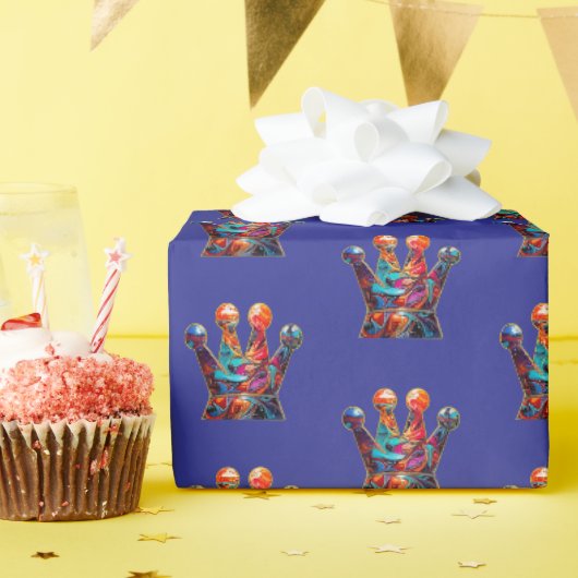 Graffiti kroon cadeaupapier (Verjaardagsfeest)