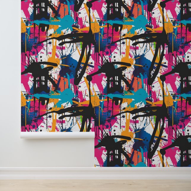 Graffiti Kunst Behang (Applicatie)