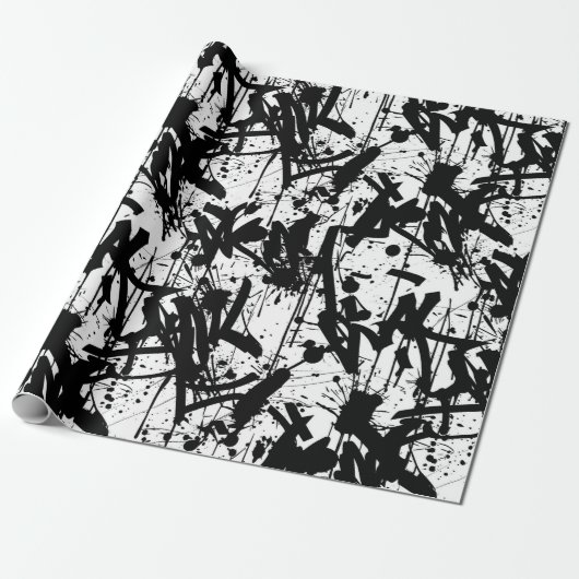 Graffiti Kunst Cadeaupapier (Uitgerold)