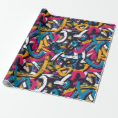 Graffiti Kunst Cadeaupapier (Uitgerold)