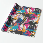 Graffiti Kunst Cadeaupapier (Uitgerold)