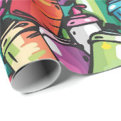 Graffiti Kunst Cadeaupapier (Rol Hoek)