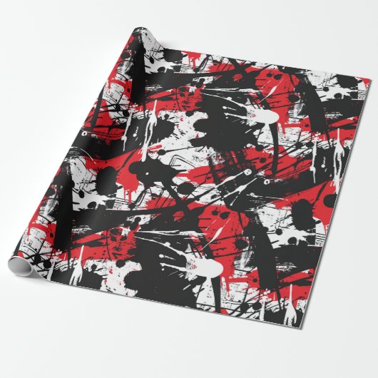 Graffiti Kunst Cadeaupapier (Uitgerold)