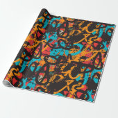 Graffiti Kunst Cadeaupapier (Uitgerold)