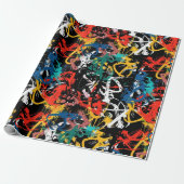 Graffiti Kunst Cadeaupapier (Uitgerold)