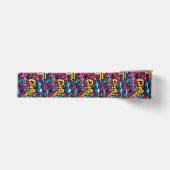 Graffiti Kunst Grosgrain Lint (Voorkant)