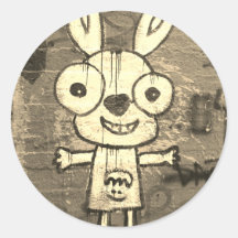 GRAFFITI-KUNST HAPPY MONSTER Sticker