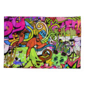 Graffiti Kunst: Hiphop stijl achtergrond Kussensloop (Achterkant)
