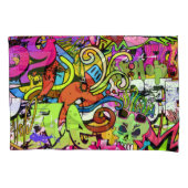 Graffiti Kunst: Hiphop stijl achtergrond Kussensloop (Voorkant)