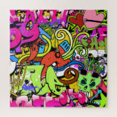 Graffiti Kunst: Hiphop stijl achtergrond Legpuzzel (Verticaal)