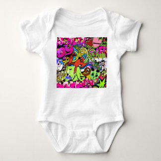 Graffiti Kunst: Hiphop stijl achtergrond Romper