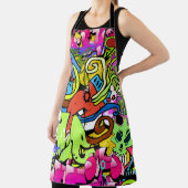 Graffiti Kunst: Hiphop stijl achtergrond Schort (Insitu)