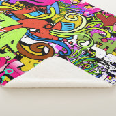 Graffiti Kunst: Hiphop stijl achtergrond Sherpa Deken (3/4)