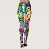 Graffiti Kunst Leggings (Achterkant)