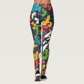 Graffiti-kunst Leggings (Achterkant)