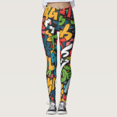 Graffiti-kunst Leggings (Voorkant)