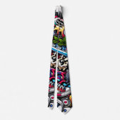 Graffiti Kunst Necktie Stropdas (Achterkant)