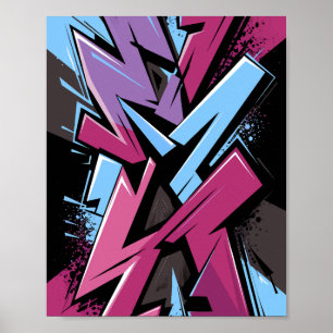 Graffiti-kunst Poster