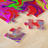 Graffiti Kunst Psychedelische Kikkers Kleurrijk Ec Legpuzzel (Zijkant)