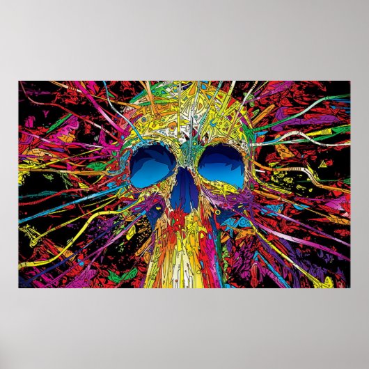 graffiti, kunst, psychedelische kunst, grafisch on poster (Voorkant)