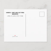 Graffiti-kunst Save the Date-ansichtkaart Aankondigingskaart (Achterkant)