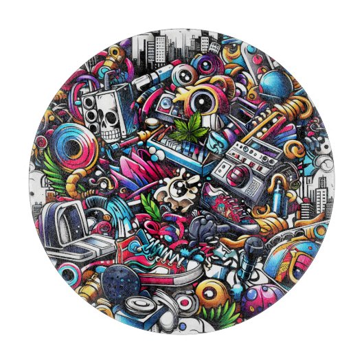Graffiti Kunst Snijplank (Voorkant)