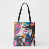Graffiti Kunst Tote Bag (Voorkant)