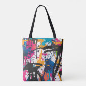 Graffiti Kunst Tote Bag (Achterkant)