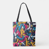 Graffiti Kunst Tote Bag (Achterkant)