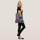 Graffiti Kunst Tote Bag (Op model)