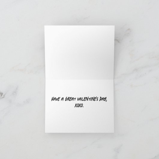 Graffiti Kunst Valentijnsdag Feestdagen Kaart (Binnen)