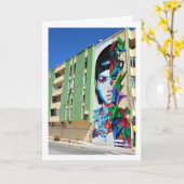 Graffiti Kunst, Vilamarxant, Valencia, Spaans Kaart (Gele Bloem)