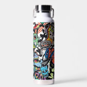 Graffiti-kunst Waterfles (Voorkant)